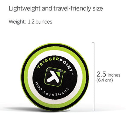 TriggerPoint Grid Original Foam Roller Black 13" + MB1 Massage Ball for Healthy Body Muscle Massage