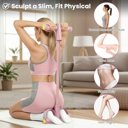 【𝟮𝟬𝟮𝟲 𝗨𝗽𝗴𝗿𝗮𝗱𝗲𝗱】 Pedal Resistance Bands with Handles, 8-Tubes Elastic Bands for Exercise, High-Elasticity Fitness Cords for Squats, Chest Press & Leg Workouts