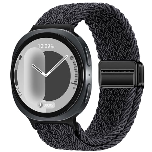 Magnetic Band for Samsung Galaxy Watch 9 8 40mm 44mm/Watch 8 Classic 46mm - color: Black/Grey, size: for Galaxy Watch 8 9 40/44/46mm