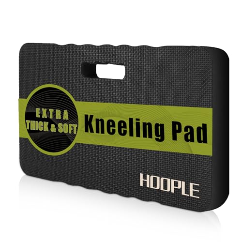 HOOPLE Extra Thick Kneeling Pad, Soft Foam Kneeling Cushion, Waterproof Gardening Knee Pads, Lightweight Knee Mat for Bathing, Workout Supplies, Exercise Yoga, Garden Work Gifts (Black 17.5 x 11 x 1.5 in) - color: Black, size: 17.5"x11"x1.5"in