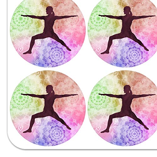 Warrior II 2 Yoga Pose Planner Calendar Scrapbooking Crafting Stickers - color: Opaque, size: 18 2" Stickers