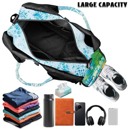 Yoga Mat Bag for Men Women Canvas Yoga Mat Carrier Take In Out Mat Easily for Beach Swim Bags Pool Sports Gym - color: Blue Sea Turtle