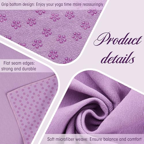 Breling Yoga Towel 4 Pack, Hot Yoga Towel 72" x 24" Non Slip, Colorful - color: Colorful
