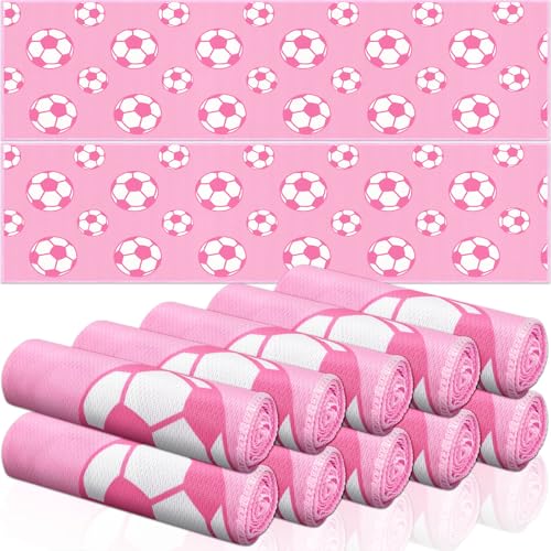 FuWeave 12 Pcs Soccer Cooling Towels Gifts 40 X 12 Inch - color: Soccer, size: 40 x 12 inches