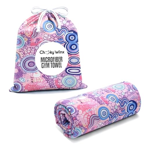 CHEEKY WINX Microfiber Gym Towel – Highly Absorbent Microfiber Sweat Towel, Quick-Dry Lightweight Design, Odour-Resistant Fabric, Matching Carry Bag, Joy, Regular (90 x 50 cm) - color: Joy, size: Regular