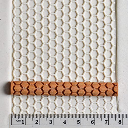 MKM Pottery Tools Wood Twig Rollers for Clay (TW-24 Honeycomb) - color: TW-24 Honeycomb