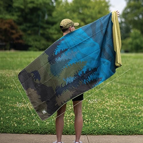 Sprints Athletic Running Towel, Full-Sized, Car Seat Cover - Performance Microfiber… (Grizzly Guide) - color: Grizzly Guide