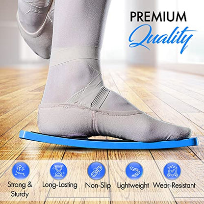 Zenmarkt Turning Board for Dancers, Cheerleaders, Gymnasts, Ice Skaters - color: Bright Blue