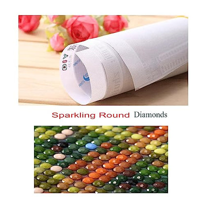 BOHADIY Daisy Diamond Painting Kits for Adults Diamond Art Kits for Adults Beginner, Inspirational DIY Full Drill Diamond Dots Paintings with Diamonds 5D Gem Art and Crafts Home Wall Decor Bottle