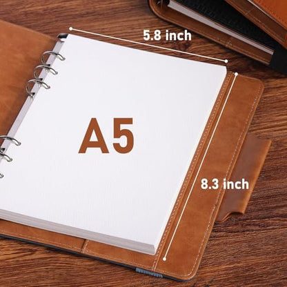 Watercolor Sketchbook A5 (8.3" x 5.8"), 24 Sheets 100% Cotton Cold Press 300GSM 140LB, Refillable Paper with Dual-Sided Consistent Texture, for Watercolor, Gouache, Acrylic & Mixed Media - color: Black
