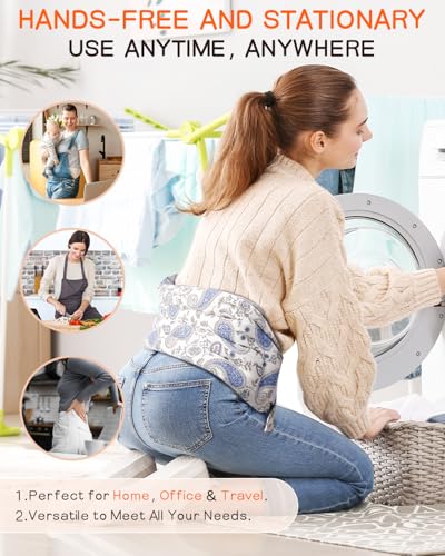 Microwave Heating Pad for Back with Moist Heat, Extra Large Microwavable Heating Wrap for Lumbar, Waist, Stomach, Shoulder, Neck Hot or Cold Pack, Reusable, Portable - style: Back Pad