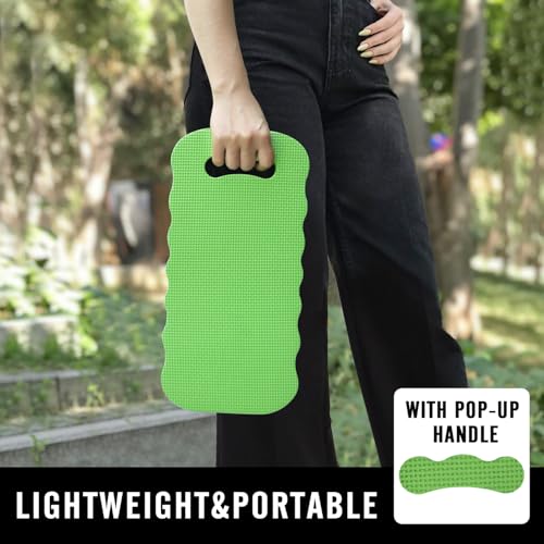 Altdorff Thick Kneeling Pad 2 Pack, Waterproof, Comfortable Garden Kneeling Pads Stain Resistant, Multi-Functional Kneeler Pad for Gardening, Baby Bath, Yoga, Praying and Exercise (Green) - color: Green