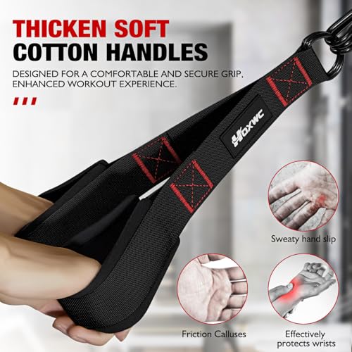 HOXWC Resistance Bands with Handles, Exercise Bands with Door Anchor for Working Out, Home Gym Workout Equipment for Push Downs, Tricep, Biceps, Arms, Back, Chest, Abs, Shoulder Training - color: Black