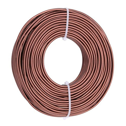 12 Gauge Aluminum Craft Wire, 100 Feet 2mm Bendable Metal Wire for Jewelry Making, Sculpting and Floral Design, Soft Armature Wire for DIY Crafts (Bronze) - size: 12 Gauge(2mm), style: Bronze