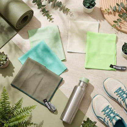20 Pcs Workout Towels - Gym Sweat Handkerchiefs, Green Gradient - color: Green Gradient