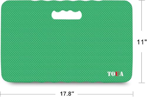 TOUA Kneeling Pad Thick Extra Large High Density Foam Comfort for Work Gardening Yoga Exercise Garden Knee, Green 2 Pack - color: Green, size: Large - 2 Pack