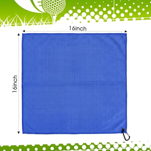 Remagr 4 Pack Golf Towel Microfiber - color: Black, White, Gray, Blue