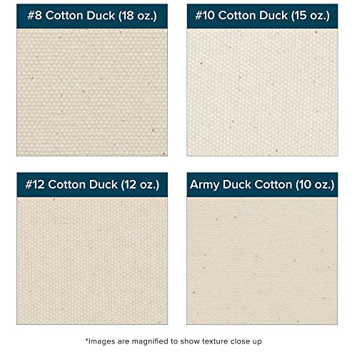 Creative Mark Unprimed Cotton Duck Deluxe Canvas - #12 12oz Folded Canvas - 84" x 6 Yards - Bulk Un-Stretched Duck Canvas Fabric for Artists - color: 12oz, size: 84" x 6 Yards