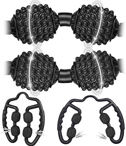 Shadowfit Muscle Massager Roller, Trigger Point Foam Roller for Calves, Legs, Arms, Shin Splints, Massage Tool to Relieve Soreness, Stiffness, and Tight Muscles, Cellulite Deep Tissue Massaging - color: Blue