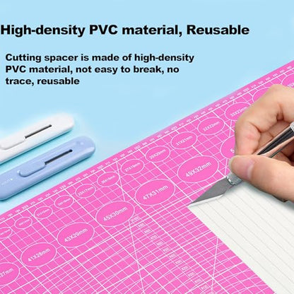 A5 Cutting Mat, Self Healing Sewing Mat, Craft Mat Double Sided 3-Ply Craft Cutting Board for Sewing Crafts Leather Fabric Scrapbooking Project Art Supplies, 8.6“ x 5.9”, Green - color: Green