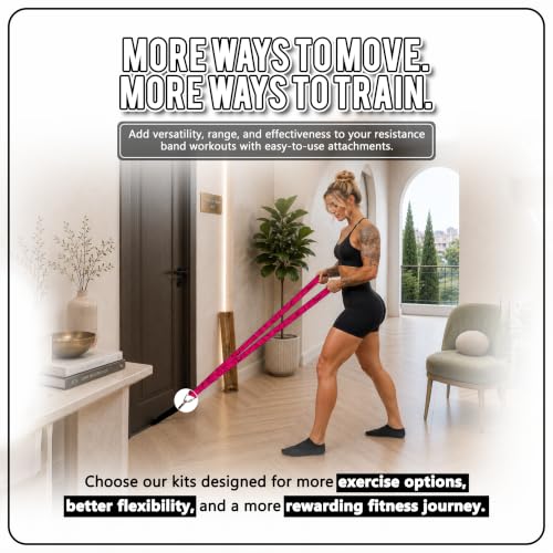 Multi-Loop Fabric Elastic Resistance Band for Strength Training - color: Pink Single Band 40-45 Lbs