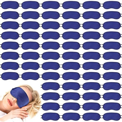 Tarpop 200 Pcs Eye Masks Adjustable Sleeping Mask, Blue - color: Blue
