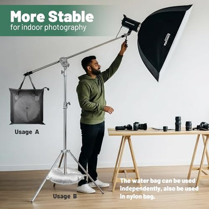 3PCS Sandbag Weight Set with 2 Water Weight Bags | & 1 Waterproof Sandbags for Photography Backdrop Stand, Tripod Weight, Tents, Fishing Chairs，Tripod - size: 3 PCS