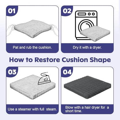 Meditation Cushion, Meditation Mat with Knee Support, Grey - color: Classic Grey, size: 24X24X2 Inch