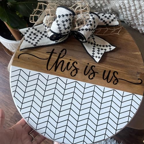 Welcome Stencils for Painting on Wood 12” Welcome Stencil for Wood Sign Doormats Half Round Hello Stencils for Door Mat Fabrics - style: Daily 22p