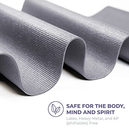 Voyage 5mm Thick Yoga Mat Roll, 50ft x 24in - color: Cool Gray