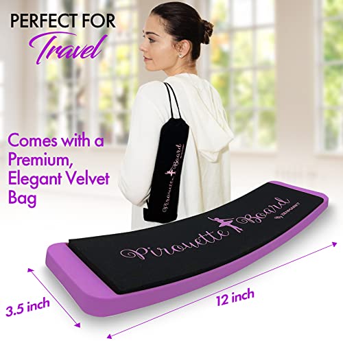 Zenmarkt Turning Board for Dancers, Cheerleaders, Gymnasts, Ice Skaters - color: Bright Purple