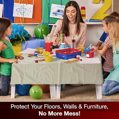 Quick Drop 8 Oz Canvas Safety Drop Cloth, 3.5' x 4', (Pack Of 12) - color: 12 Pack, size: 3.5X4