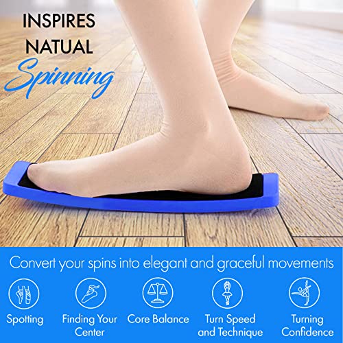 Zenmarkt Turning Board for Dancers, Cheerleaders, Gymnasts, Ice Skaters - color: Blue