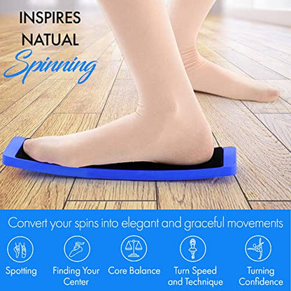 Zenmarkt Turning Board for Dancers, Cheerleaders, Gymnasts, Ice Skaters - color: Blue