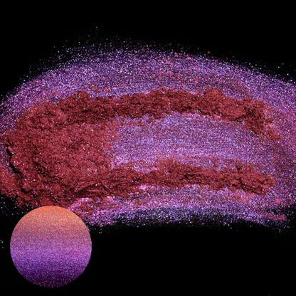 Matio Chameleon Mica Powder, 1.06oz/ 30g Twinkle Sea Chrome Powder | Pearlescent Effect Color Shift Pigment for Resin Craft, Soap Candle Dye, Nail Art,Bath Bomb, Paint, Slime - color: C-Twinkle Sea
