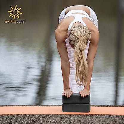 3in Yoga Blocks Bulk, 10 Pack, 3x6x9in - color: Black