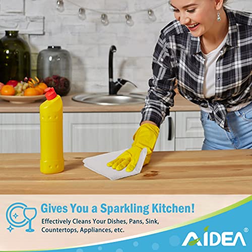 AIDEA White Microfiber Cleaning Cloth, 100PK, Cleaning Rags, 11.5"×11.5" - color: White