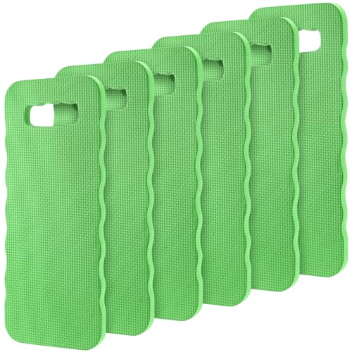 6 Pack16x7x0.8 Inch Garden Kneeling Pads, Foam Thick Knee Pad, Kneeler Mat for Long Gardening Hours, Yoga, Prayer and Exercise (Green) - size: 6PCS Green