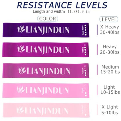 lianjindun 10 Pcs Professional Resistance Bands