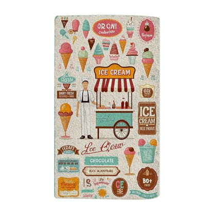 Ice Cream Sweet Food Bath Towel 15X30 Inch Washcloths Dessert Scoop Parlor Face/Body/Hair/Hand Towel for Spa Gym Yoga Swim Bathroom Kitchen Hotel - color: Ice Cream Sweet