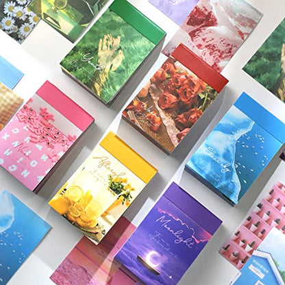 6 Sets 300 Pcs Washi Stickers Set Cute Aesthetic Sticker Book for Journaling, DIY Decorative Paper Sticker Decals for Bullet Journal Art Scrapbooking Diary Card Craft Gift Album Notebook Stationery - style: Gentle Style