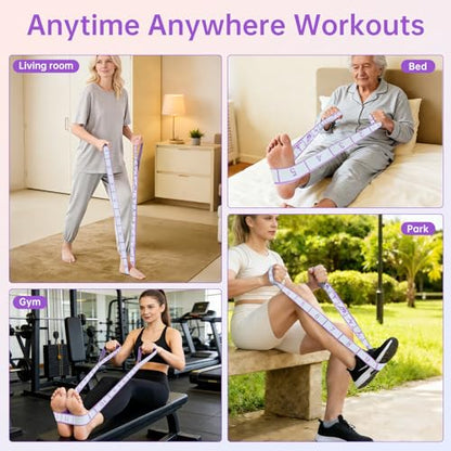 12 Loops Stretch Bands for Exercise for Home Workout