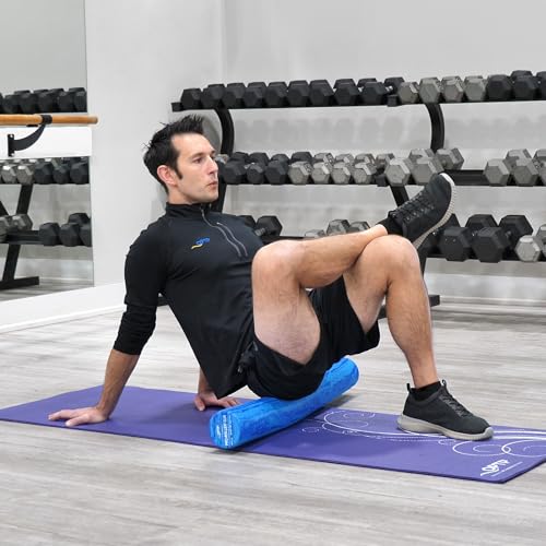 OPTP PRO-Roller Soft Density Foam Roller – Round, Blue, 36" x 4" - color: Blue 36" X 4"