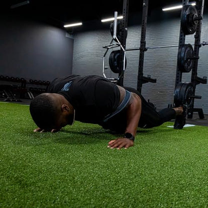 Serious Steel Fitness 패브릭 미니 루프 미끄럼 방지 저항 밴드 세트 | 워밍업, 물리 치료, 둔근 훈련, 속도 및 민첩성 운동 밴드 - color: 레벨 5 - X-Heavy (블랙)