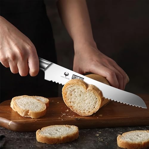 HOSHANHO 5PCS Japanese Kitchen Knife Set, Sharp Chef Knives & Wood Handle | Professional Ultra Sharp High-Carbon Stainless Steel Cooking Knife Set with Ergonomic Wood Handle, Elegant Box for Home Gift - size: 5 Pieces Knife Set