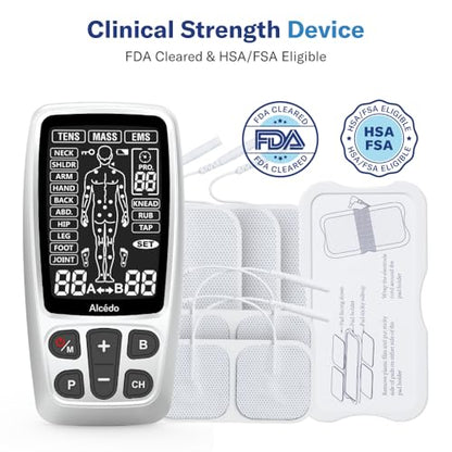 Alcedo Rechargable TENS+EMS Muscle Stimulator for Pain Relief