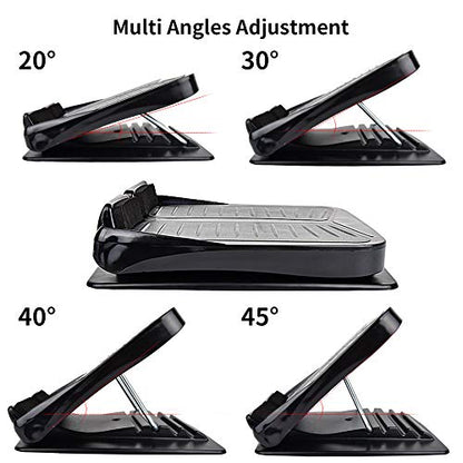 Slant Board, Adjustable Incline Board and Calf Stretcher, Stretch Board for Stretching Tight Calves or Plantar Fasciitis，Foot Stool Adjustable Strength Training Equipment Leg Exercise Machines - color: Black