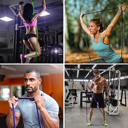 TheFitLife Pull Up Assistance Bands Heavy Duty Resistance Bands for Workout - color: Black
