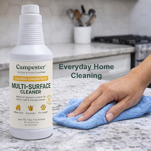 Multi-Surface Cleaner Concentrate — Non-Toxic, Plant-Based All-Purpose Cleaner & Degreaser — 16 oz Makes 8 Gallons for Kitchen, Bathroom, Floors, Tile & Appliances