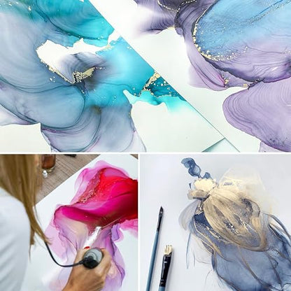 Alcohol Ink Set with Alcohol Ink Paper
